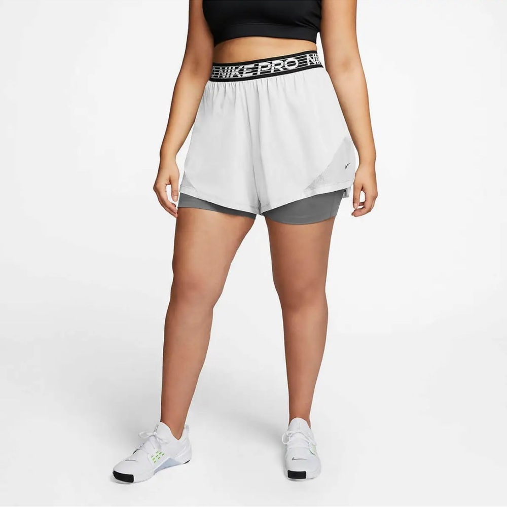Nike‎ Pro Flex Women's Training Shorts Size XS White
